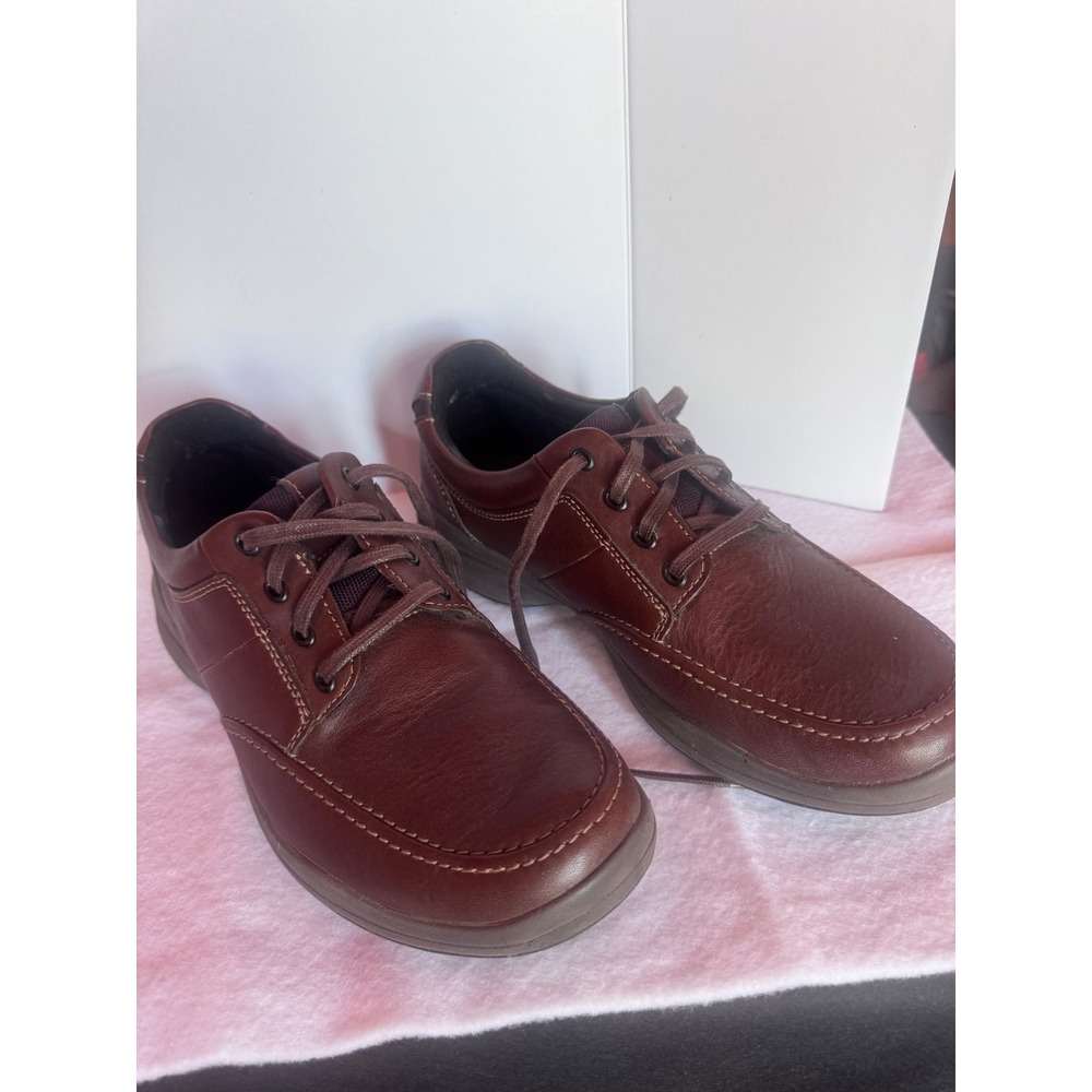 Clarks Unstructured Un.Laredo Brown Leather Lace Up Shoes Mens 11 Wide 26110557